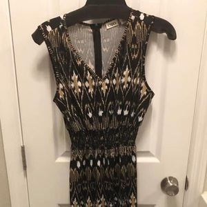 Black Patterned Jumpsuit